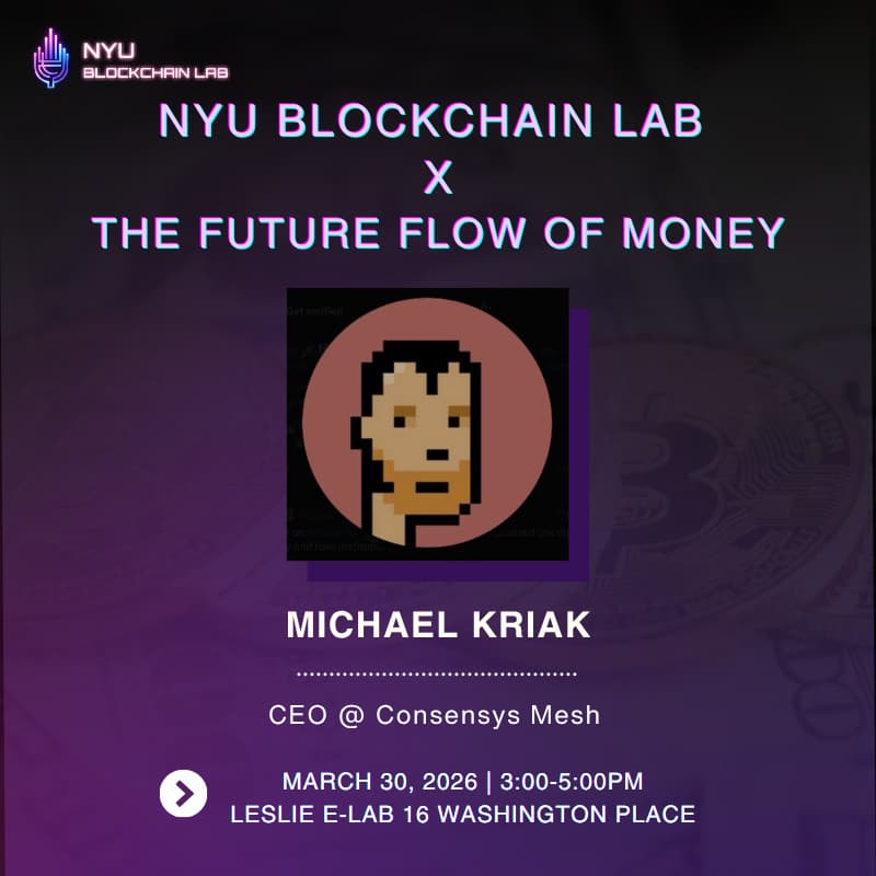 Cover Image for NYU Blockchain Lab X The Future Flow of Money