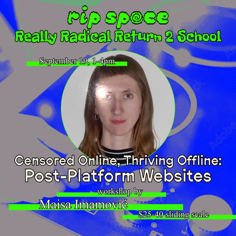 Cover Image for Censored Online, Thriving Offline: Post-Platform Websites