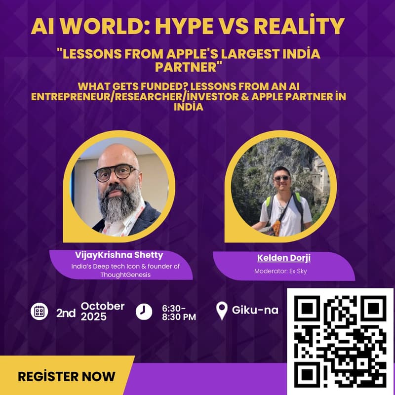 Cover Image for AI world: Hype vs Reality - What gets funded? Lessons from an AI entrepreneur/researcher/investor & Apple partner in India.