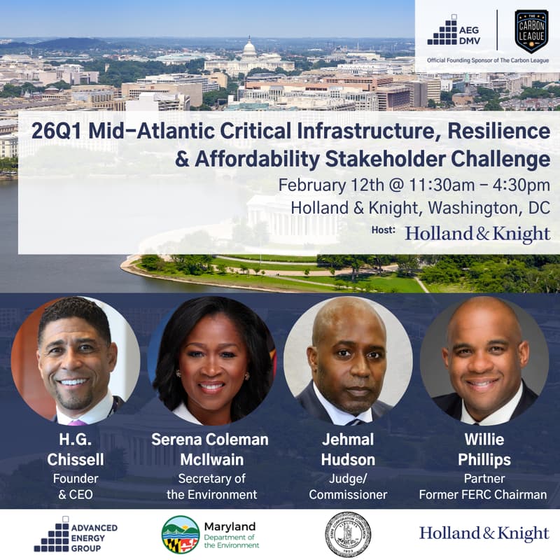 Cover Image for AEG Mid-Atlantic 26Q1 Critical Infrastructure, Resilience & Affordability Stakeholder Challenge