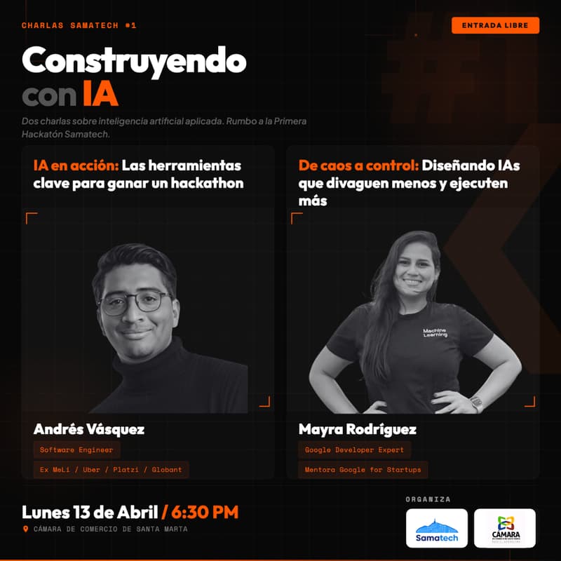 Cover Image for Charlas Samatech #1 | Construyendo con IA