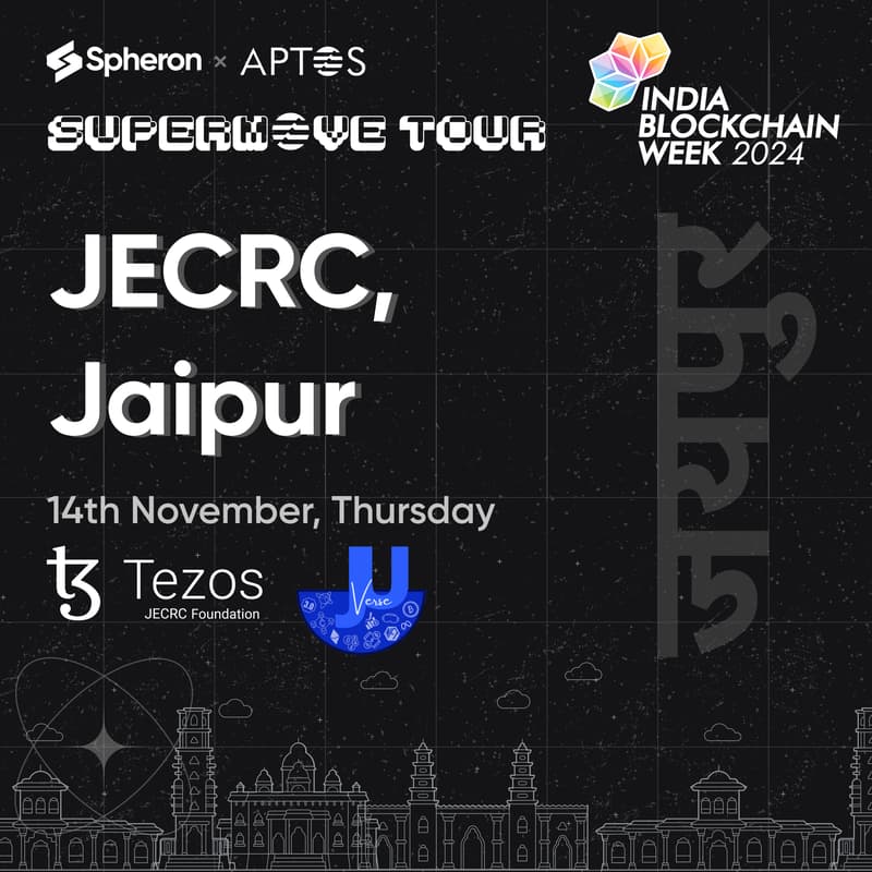 Cover Image for SuperMove Tour - JECRC, Jaipur (in collaboration with  JU verse and Tezos JECRC foundation)