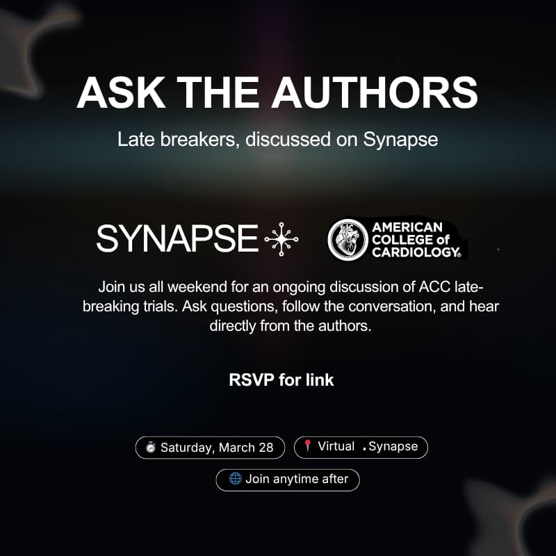 Cover Image for ACC Late Breakers - Online Discussion with Authors