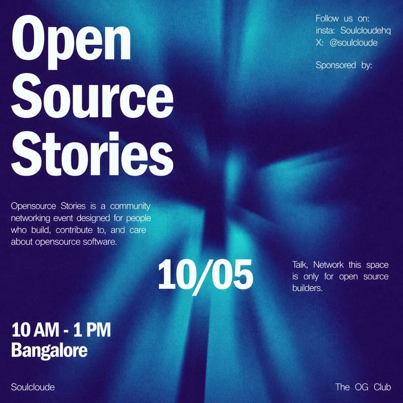 Cover Image for Opensource Stories — Bangalore