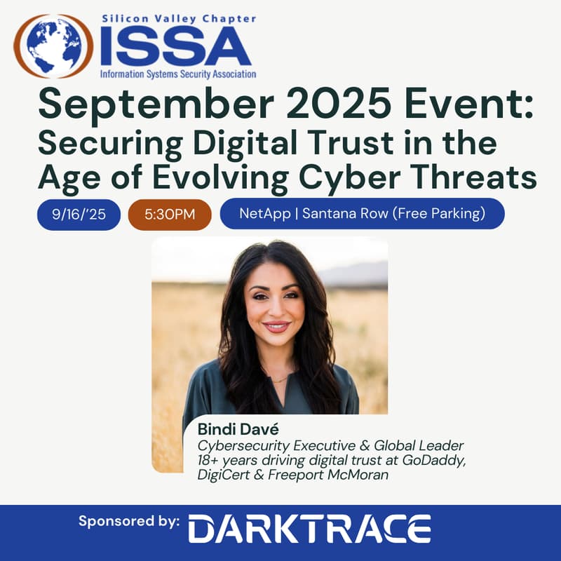 Cover Image for September 2025 Event: Securing Digital Trust in the Age of Evolving Cyber Threats