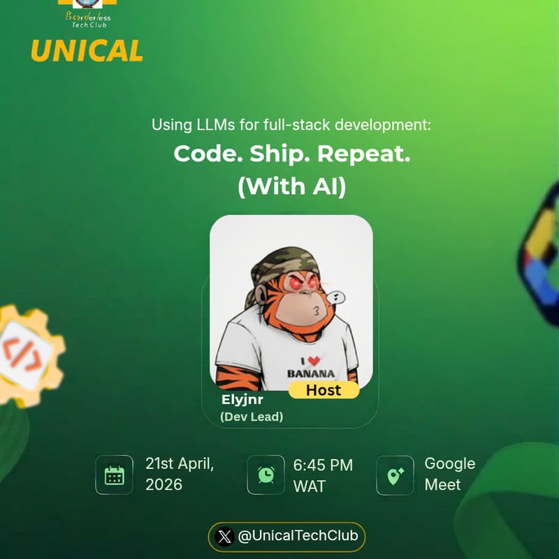 Cover Image for Ai coding workshop: Code. Ship. Repeat.(With Ai)