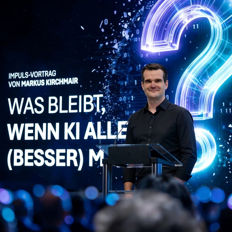 Cover Image for Markus Kirchmair: Was bleibt, wenn KI alles (besser) macht?