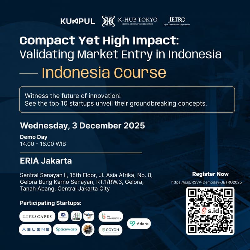 Cover Image for Demo Day JETRO Tokyo X-HUB 2025 Indonesia Course