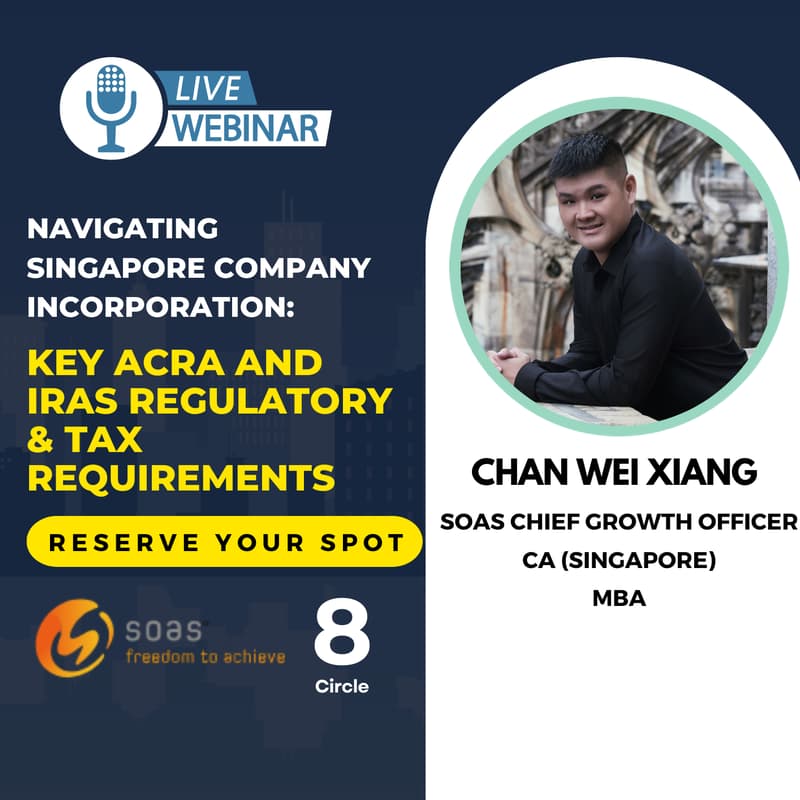 Cover Image for Navigating Singapore Company Incorporation: Key ACRA and IRAS Regulatory & Tax Requirements