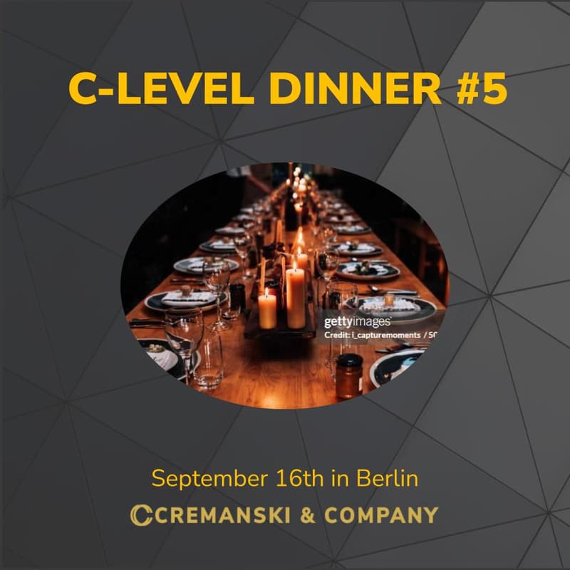 Cover Image for C-Level Dinner #5 - 6 Seats, 6 Minds: Private Leaders Dinner in Berlin