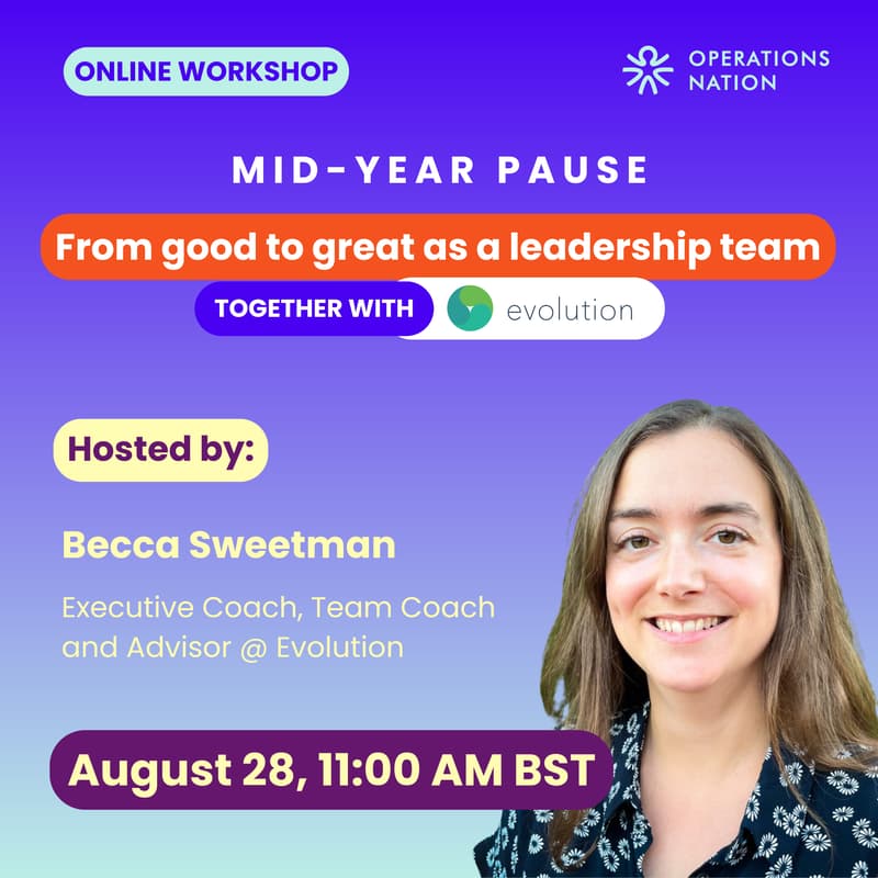 Cover Image for Mid-year pause: From good to great as a leadership team