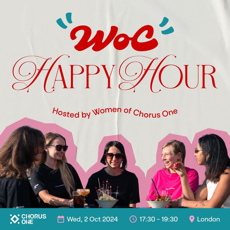 Cover Image for WoC Happy Hour,  hosted by The Women of Chorus One