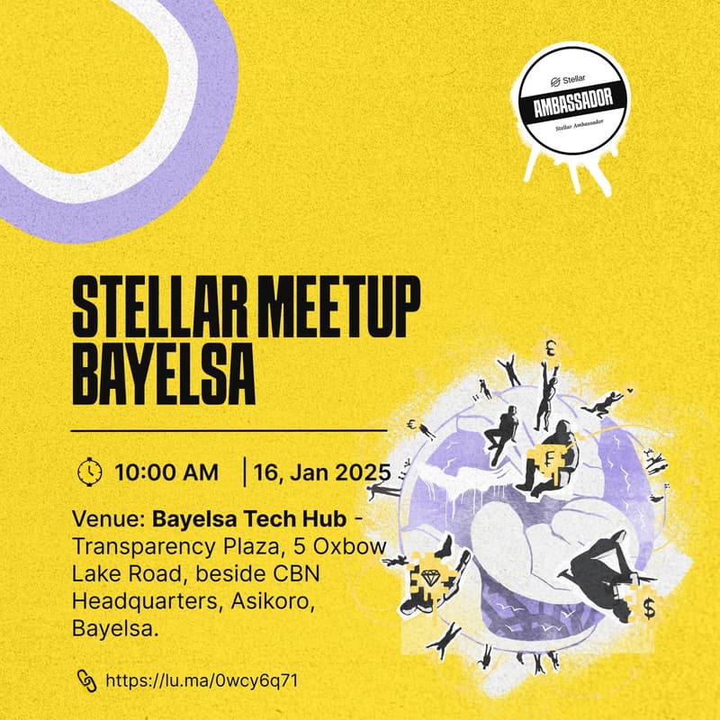 Cover Image for Stellar Meetup Bayelsa - Getting Started with Stellar & Soroban SDK