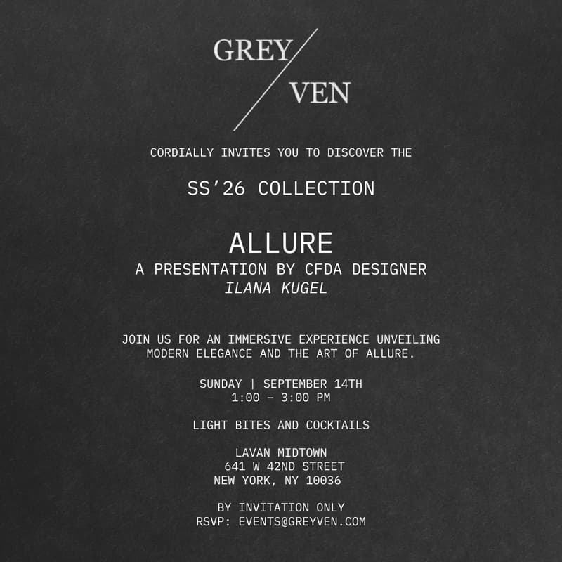 Cover Image for ALLURE - SS'26 Collection Presented by GREYVEN