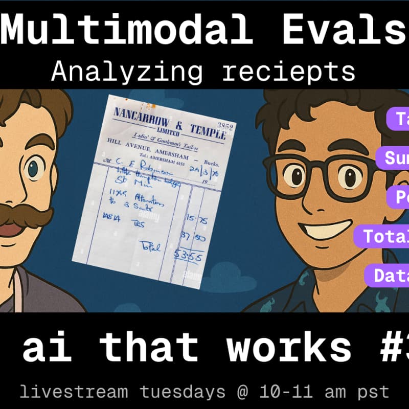Cover Image for π¦ ai that works: Evaling Multimodal Pipelines