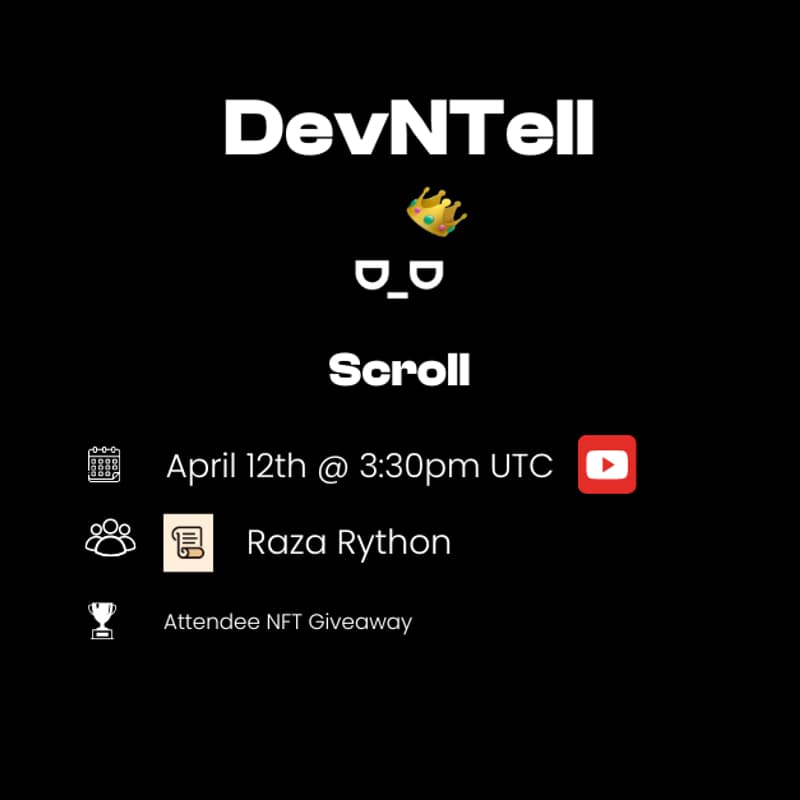 Cover Image for DevNTell - Helping Devs Level up with Scroll