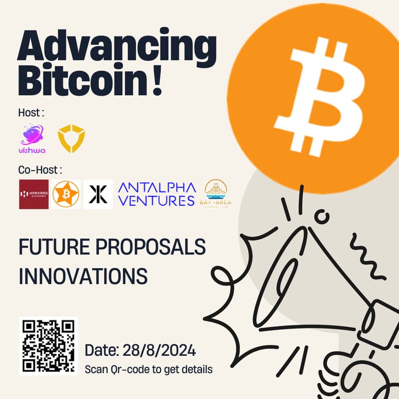Cover Image for Bitcoin TechInnovations Meetup by Vishwa, Harvard Blockchain, Fuzzland, Antalpha, BayAreaFounderClub & One Piece