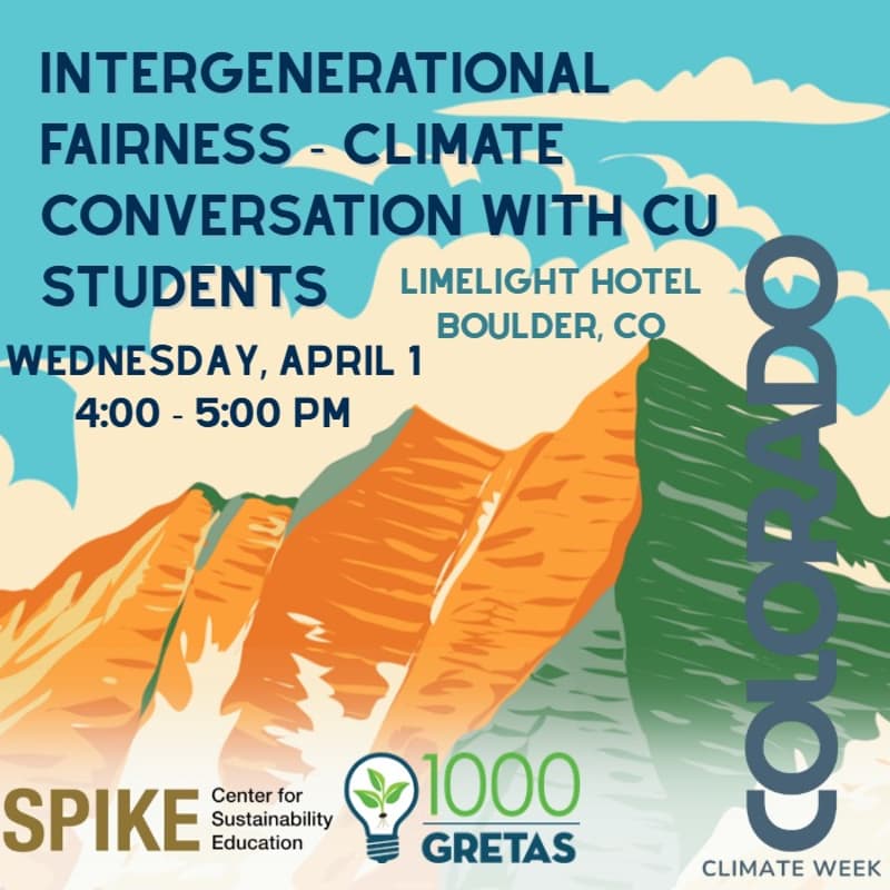 Cover Image for 1000 Gretas: Intergenerational Fairness Climate Conversation with CU Students