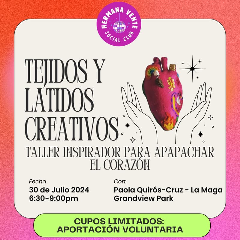 Foto de portada de Tejidos y Latidos Creativos: Taller inspirador para apapachar el corazón