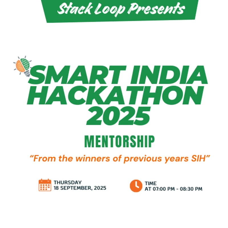 Cover Image for Smart India Hackathon Mentorship