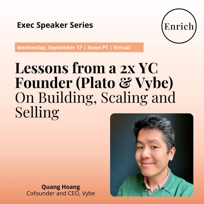Cover Image for Lessons from a 2x YC Founder (Plato & Vybe): Building, Scaling & Selling in Tech