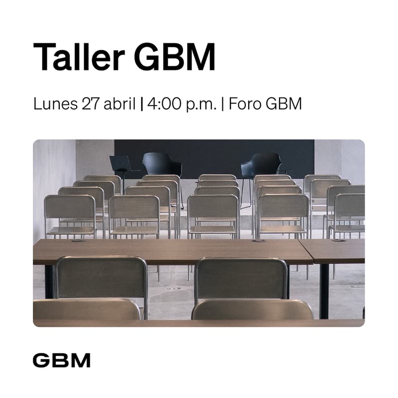 Cover Image for Taller GBM | 27 abril