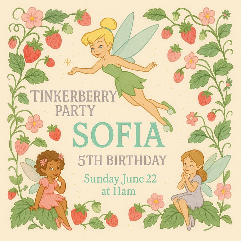 Cover Image for Tinkerberry: Sofia's 5th Birthday!