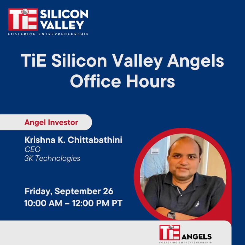 Cover Image for TiE Silicon Valley Angels Office Hours