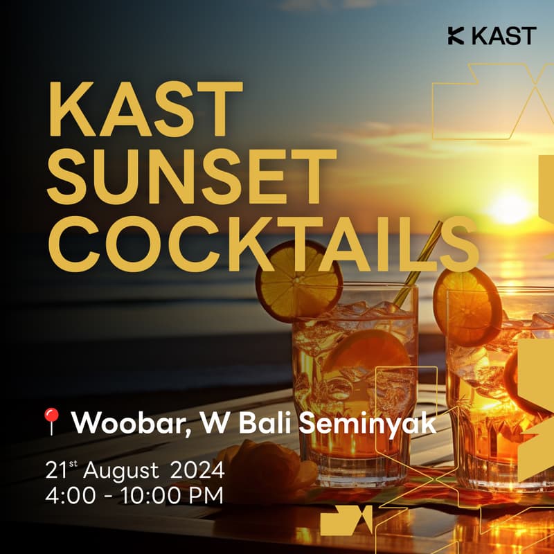 Cover Image for KAST Sunset Cocktails Pre-CoinFest 2024