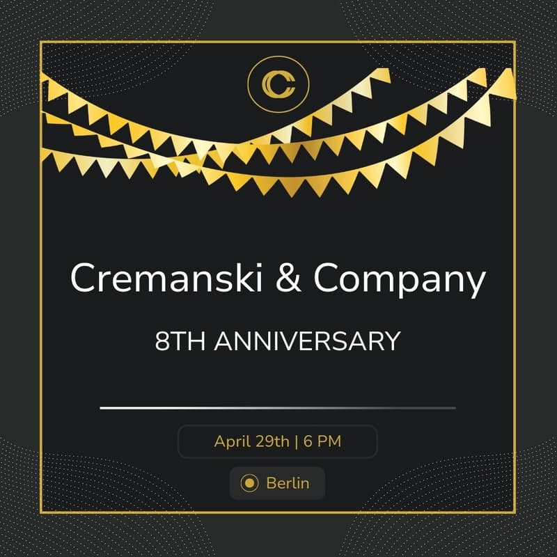 Cover Image for We're turning 8 - Time to toast the journey