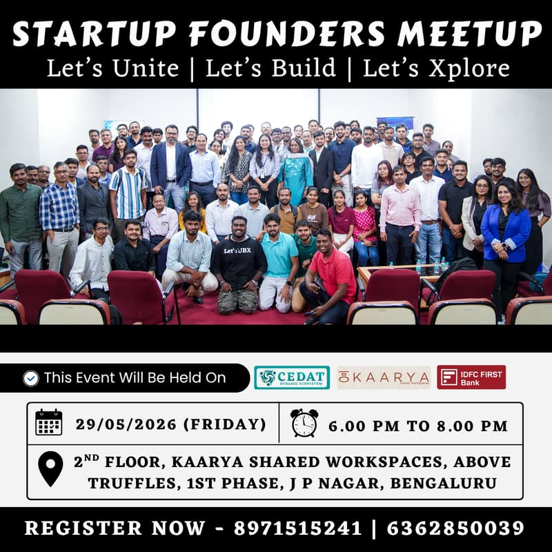 Cover Image for Startup Founders Meetup by CEDAT