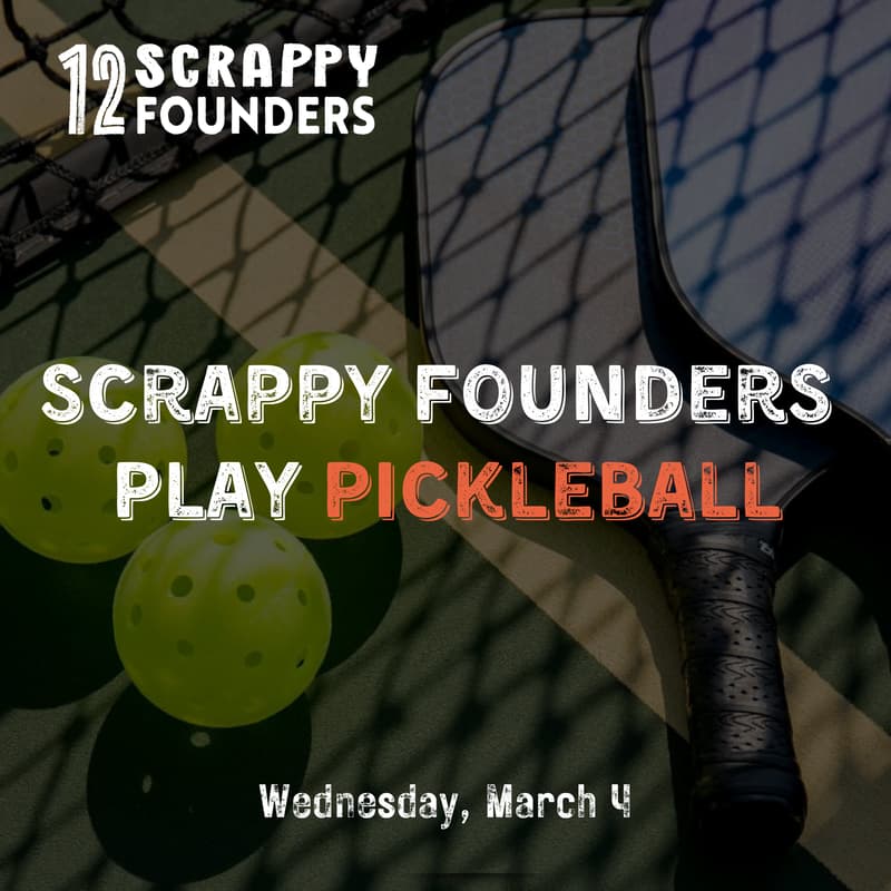 Cover Image for Scrappy AI Founders Play Pickleball