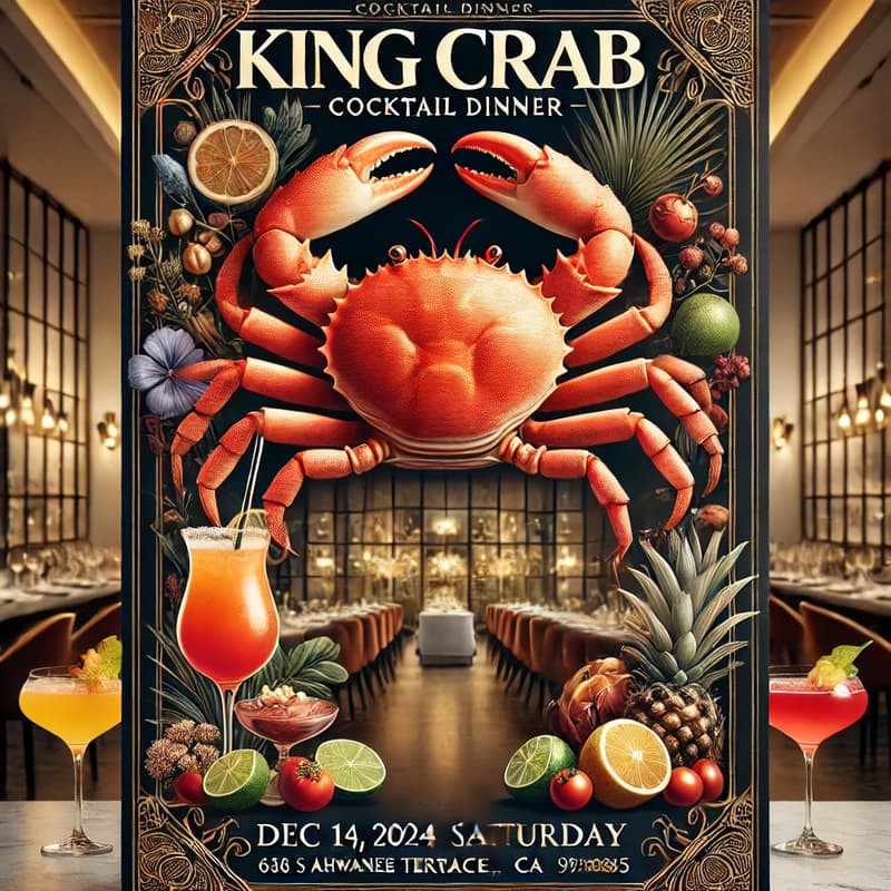 Cover Image for King Crab & Cocktail Dinner Party