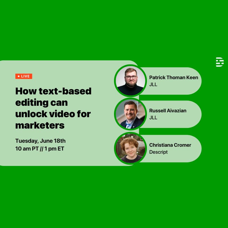 Cover Image for How text-based editing can unlock video for marketers
