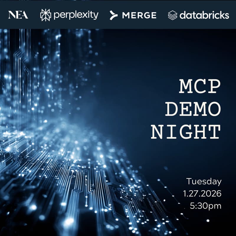 Cover Image for MCP Demo Night with Perplexity, Merge, Databricks and NEA