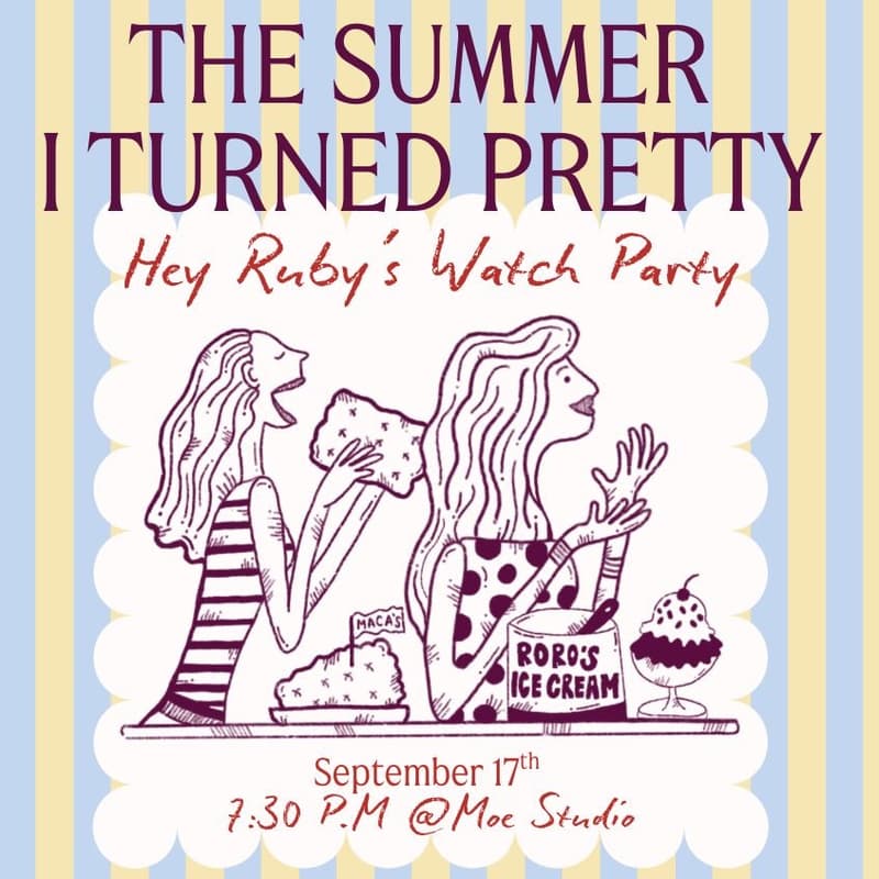 The Summer I Turned Pretty Watch Party by Hey Ruby! · Luma