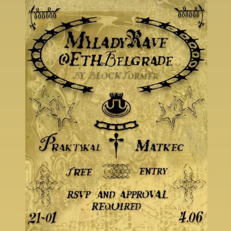 Cover Image for Milady Rave @ ETHBelgrade 