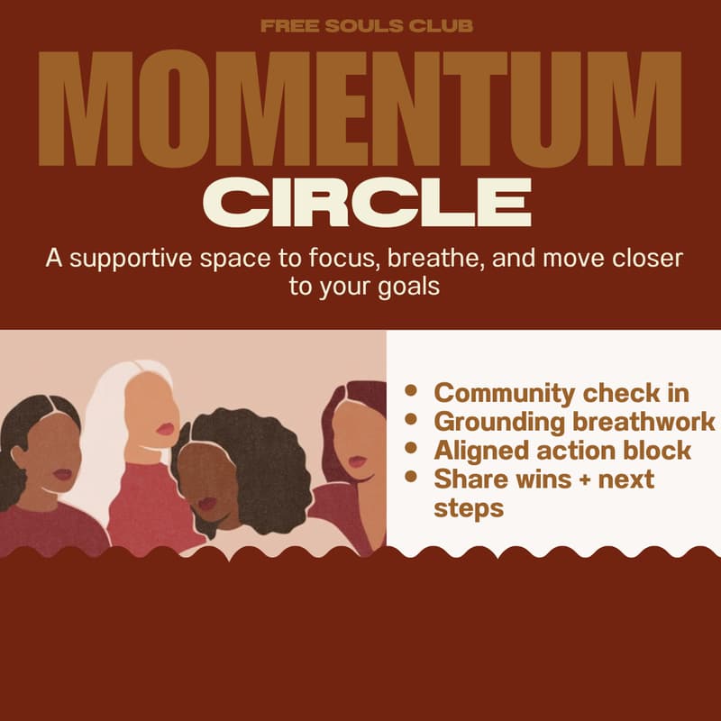 Cover Image for Momentum Circle: a virtual coworking session to move you closer to your goals
