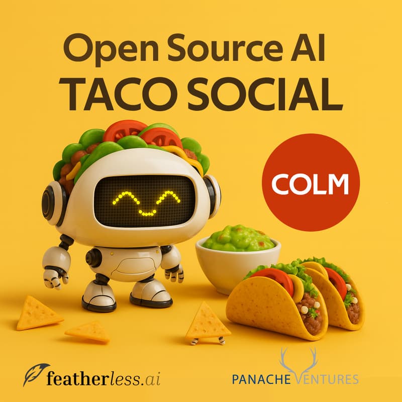 Cover Image for Open-Source AI Taco Social with Featherless.ai @ COLM