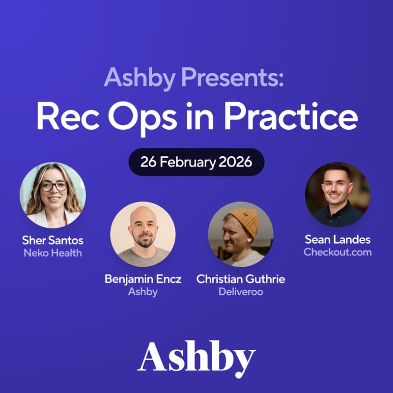 Cover Image for Ashby Presents: Rec Ops in Practice | London