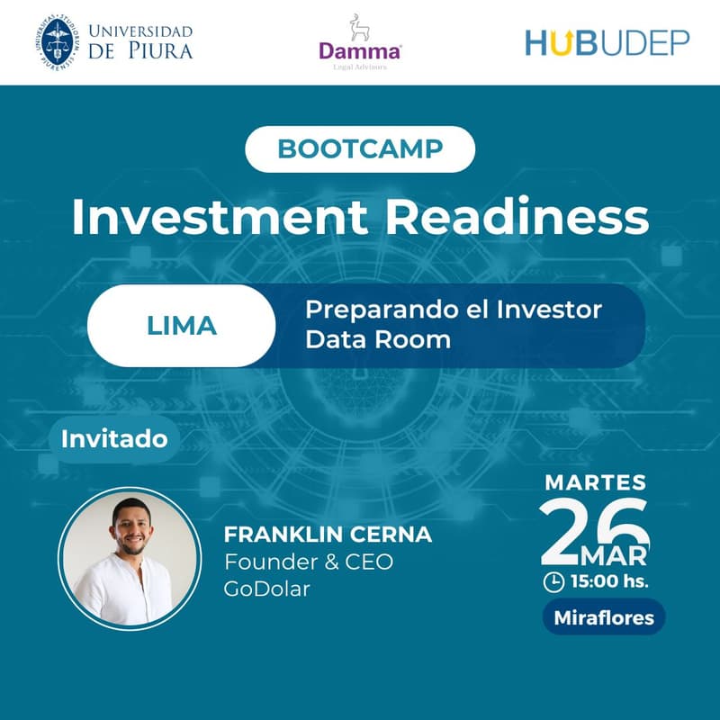 Foto de portada de Investor Data Room con Carlos Andrade de Manzana Verde