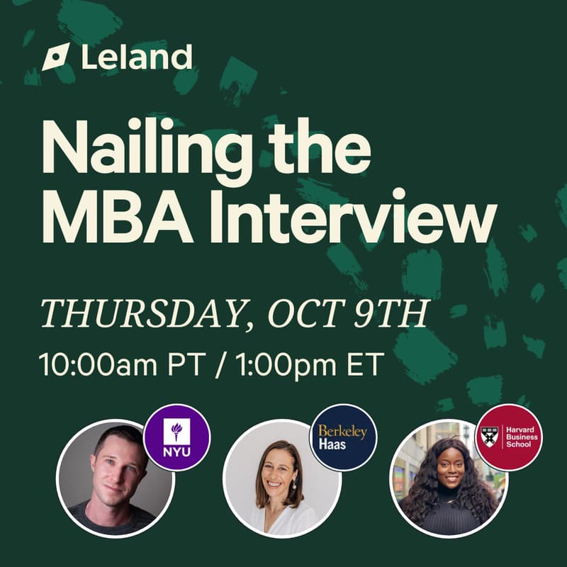 Cover Image for Nailing the MBA Interview