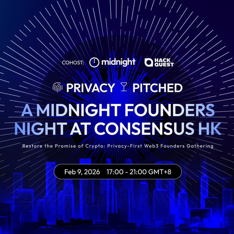 Cover Image for Privacy, Pitched: A Midnight Founders Night at Consensus HK