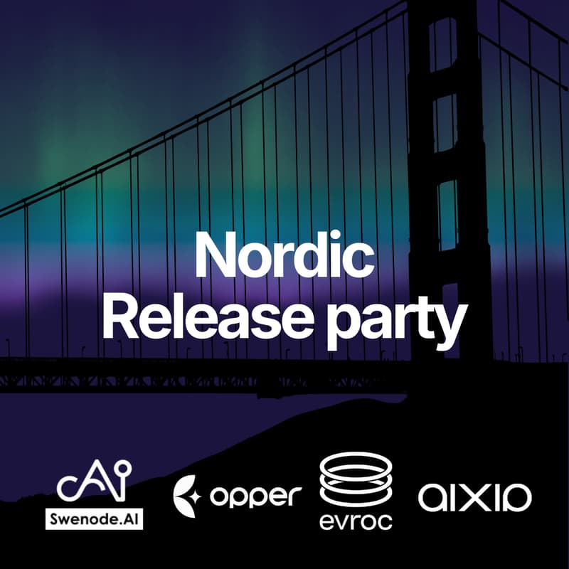 Cover Image for Aixia x evroc x Opper.AI x Swenode.AI Release Party