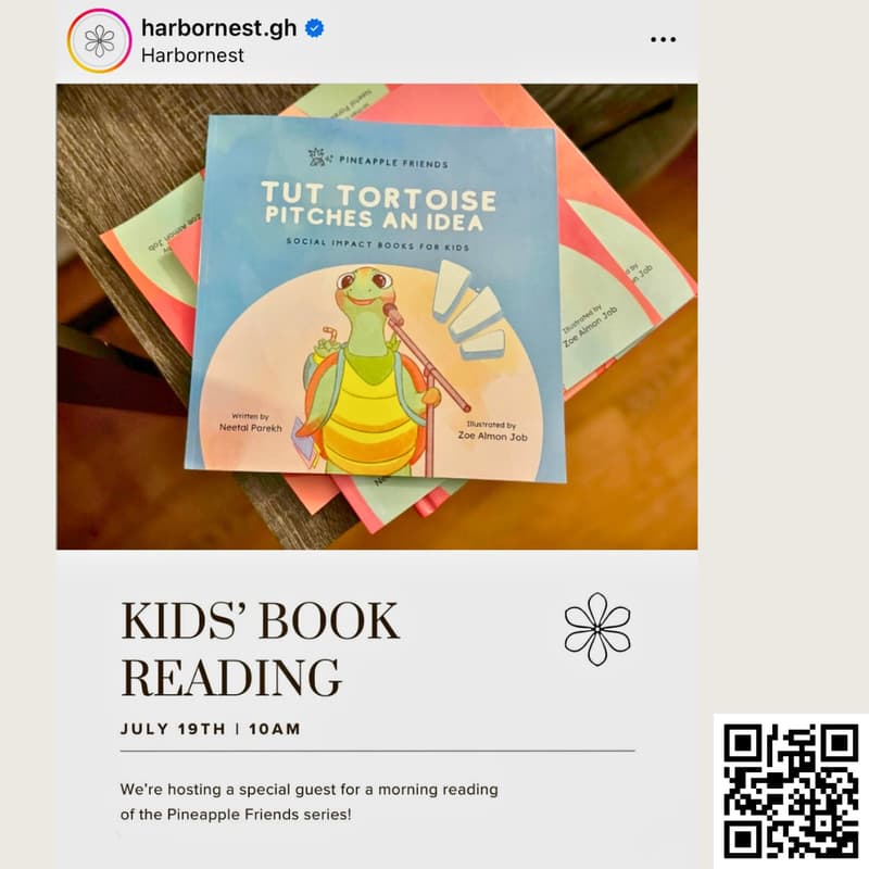 Cover Image for Kids' Book Reading with Pineapple Friends at HarborNest