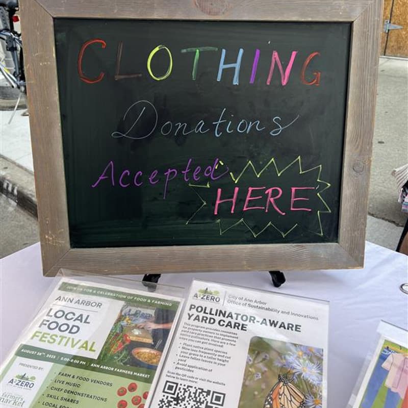 Cover Image for Clothing Donation Drop-Off: Green Fair Clothing Swap Festival