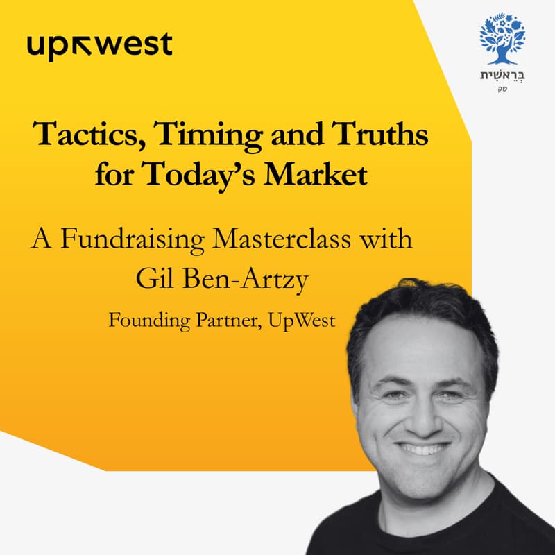 Cover Image for Tactics, Timing, and Truths for Today’s Market: A Fundraising Masterclass with Gil Ben-Artzy