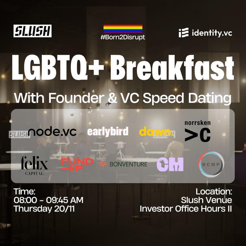 Cover Image for LGBTQ+ Breakfast with Founder & VC Speed Dating
