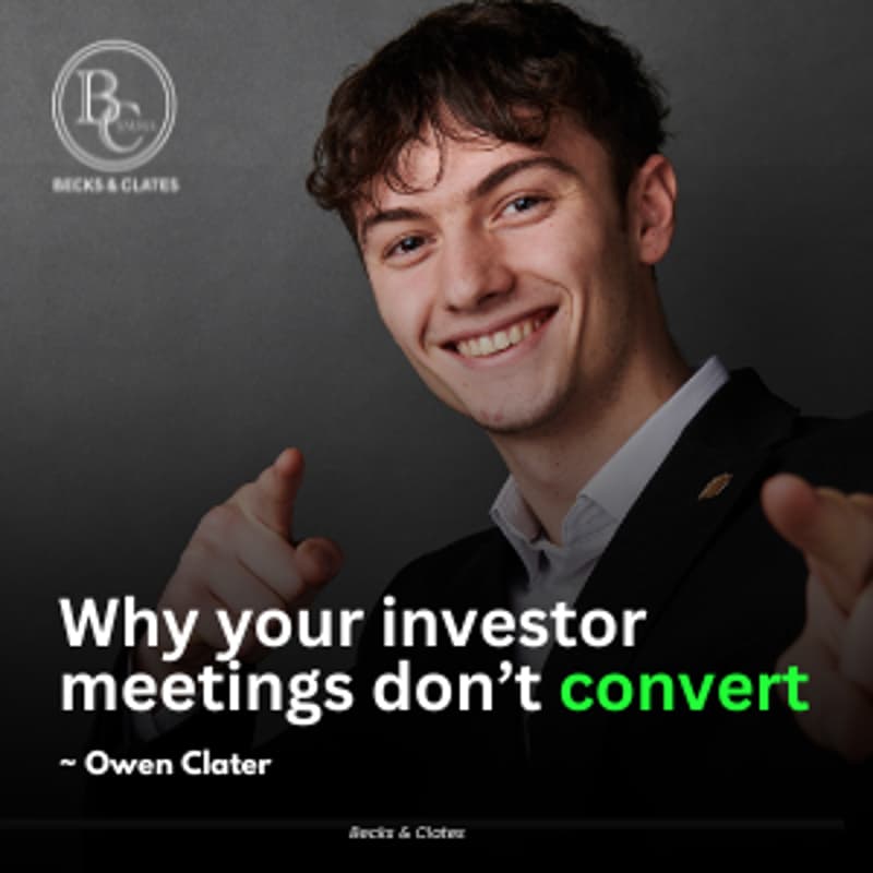 Cover Image for Why your investor meetings don't convert (2026)