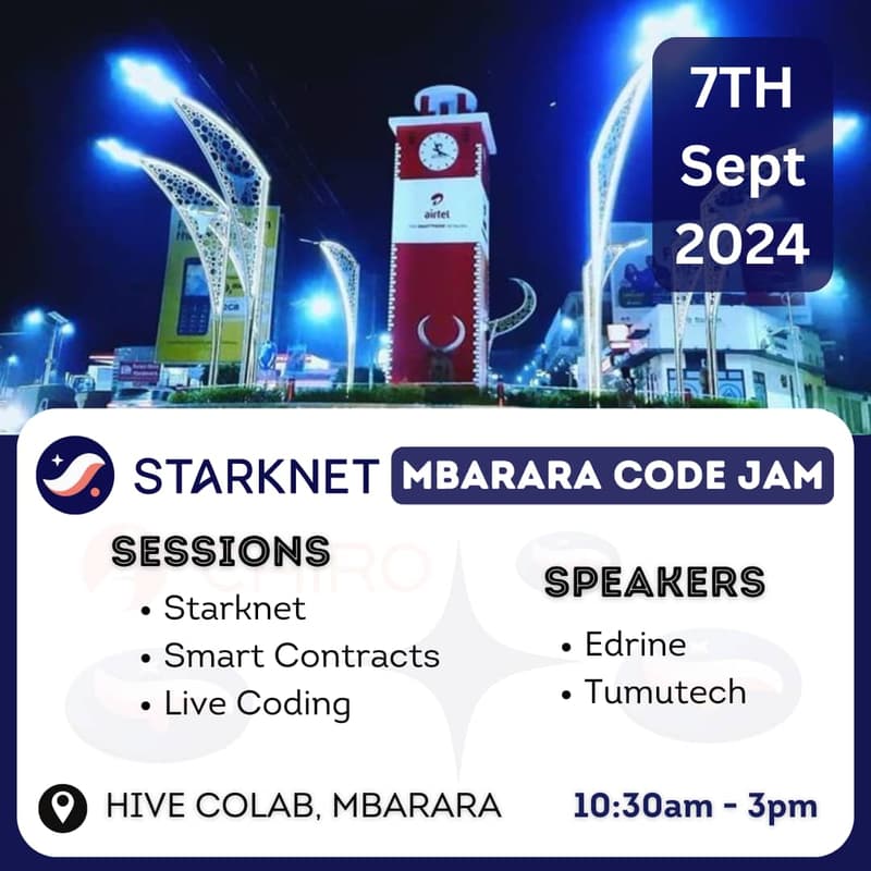 Cover Image for Mbarara Starknet Jam Code